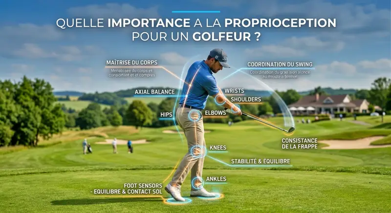 importance de la proprioception dans le swing de golf
