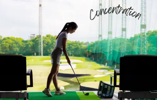 La concentration au golf
